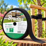 Viazací úväz – popruh na stromy čierny 40 mm BR – 1 m